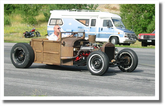 A wood bodied rod This Volvo frame based rod looked like it was made from